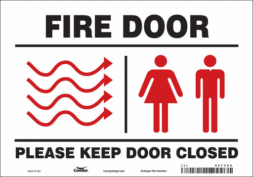 Safety Sign 7 in x 10 in Vinyl