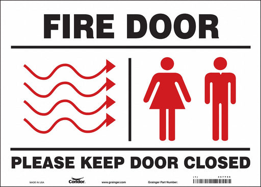 Safety Sign 10 in x 14 in Vinyl