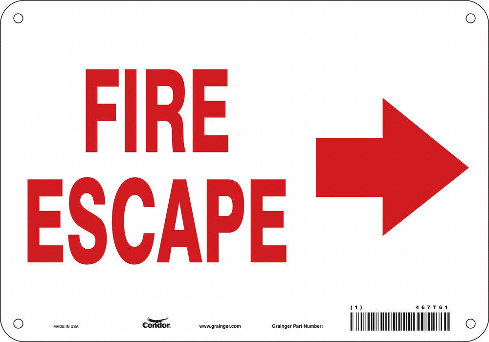 Safety Sign 7 in x 10 in Aluminum