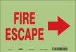 Safety Sign 7 in x 10 in Glow Vinyl