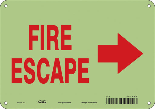 Safety Sign 7 in x 10 in Polyethylene