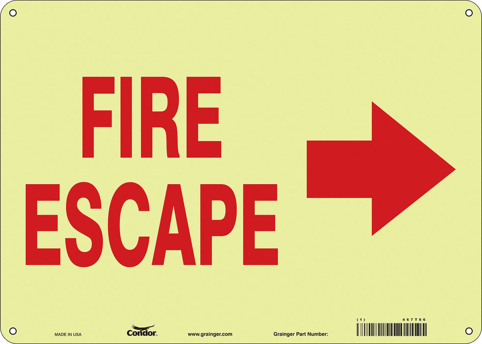 Safety Sign 10 in x 14 in Polyethylene