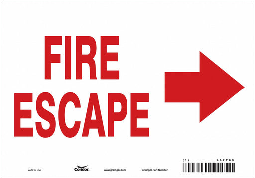 Safety Sign 7 in x 10 in Vinyl