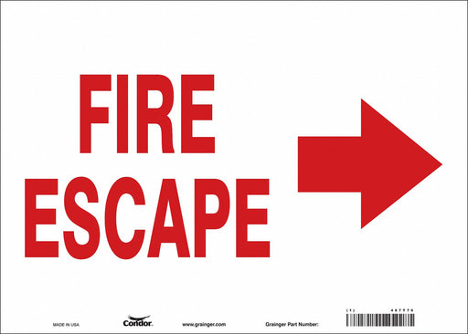 Safety Sign 10 in x 14 in Vinyl