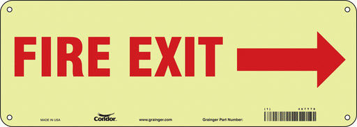 Safety Sign 5 in x 14 in Polyethylene