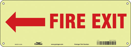 Safety Sign 5 in x 14 in Polyethylene