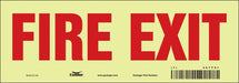 Safety Sign 3 1/2 in x 10 in Glow Vinyl
