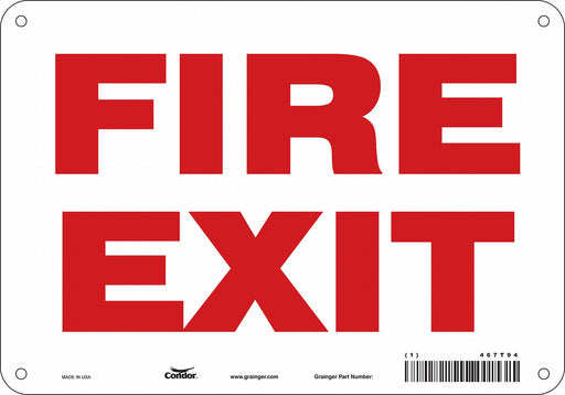 Safety Sign 7 in x 10 in Polyethylene