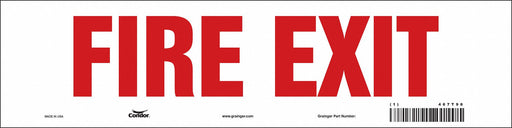 Safety Sign 3 1/2 in x 14 in Vinyl