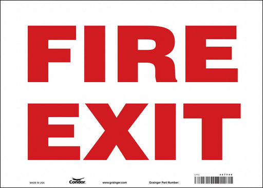Safety Sign 10 in x 14 in Vinyl