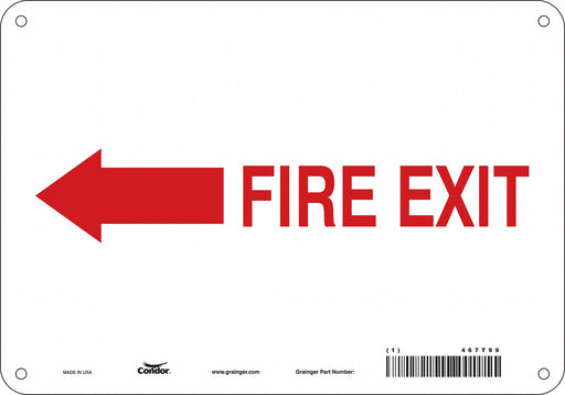 Safety Sign 7 in x 10 in Aluminum