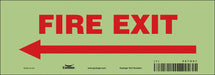 Safety Sign 3 1/2 in x 10 in Glow Vinyl