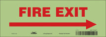 Safety Sign 3 1/2 in x 10 in Glow Vinyl