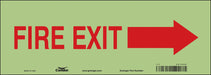 Safety Sign 5 in x 14 in Glow Vinyl