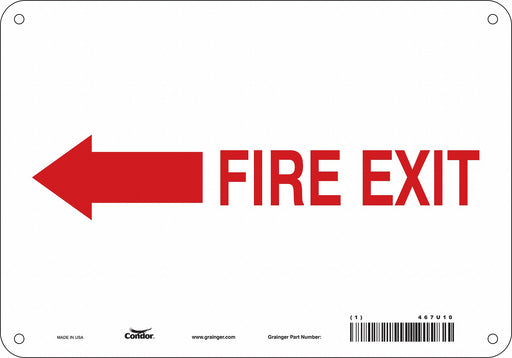 Safety Sign 7 in x 10 in Polyethylene