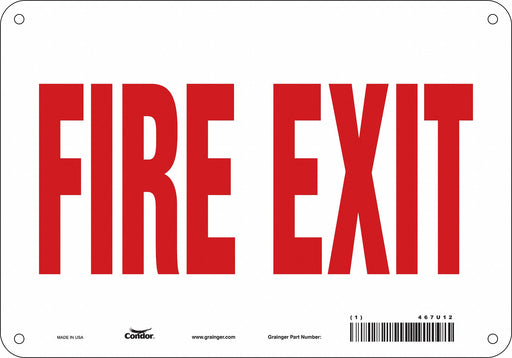 Safety Sign 7 in x 10 in Aluminum