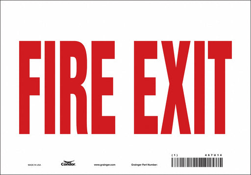 Safety Sign 7 in x 10 in Vinyl