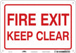 J9268 Safety Sign 7 in x 10 in Aluminum