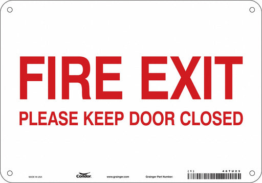 Safety Sign 7 in x 10 in Aluminum