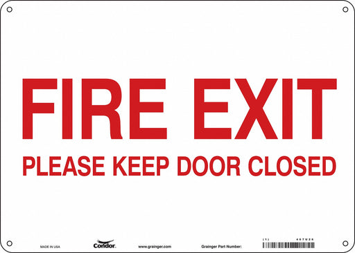 Safety Sign 10 in x 14 in Polyethylene