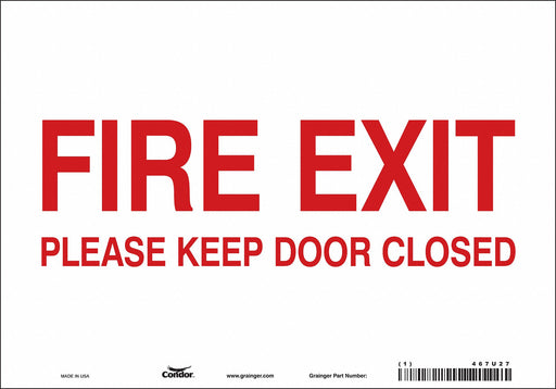 Safety Sign 7 in x 10 in Vinyl