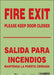 Safety Sign 14 in x 10 in Glow Vinyl