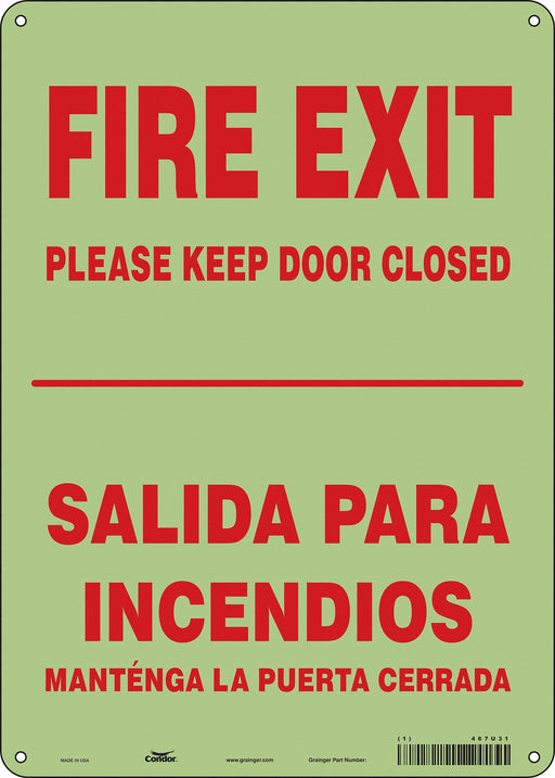 Safety Sign 14 in x 10 in Polyethylene