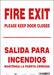 Safety Sign 14 in x 10 in Vinyl