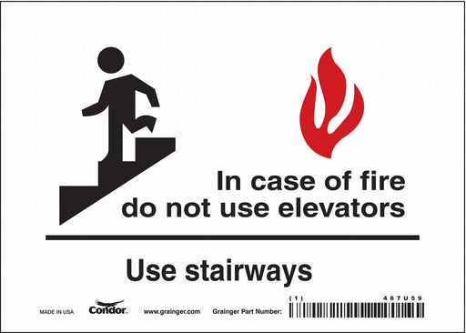Safety Sign 5 in x 7 in Vinyl