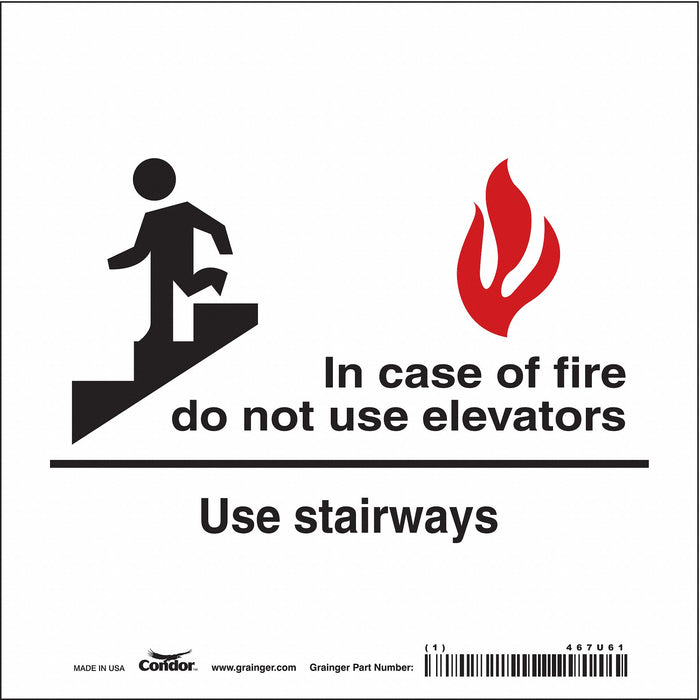 Safety Sign 7 in x 7 in Vinyl