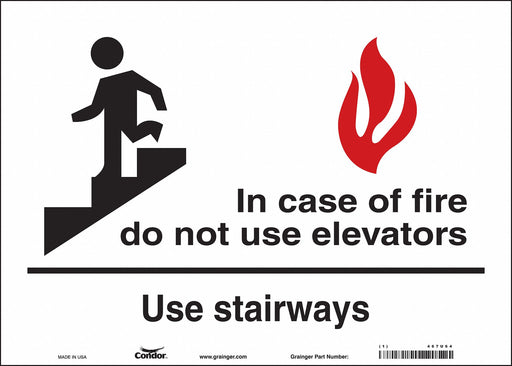 Safety Sign 10 in x 14 in Vinyl