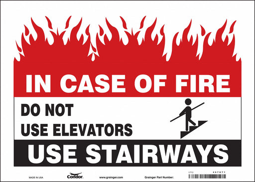 Safety Sign 10 in x 14 in Vinyl