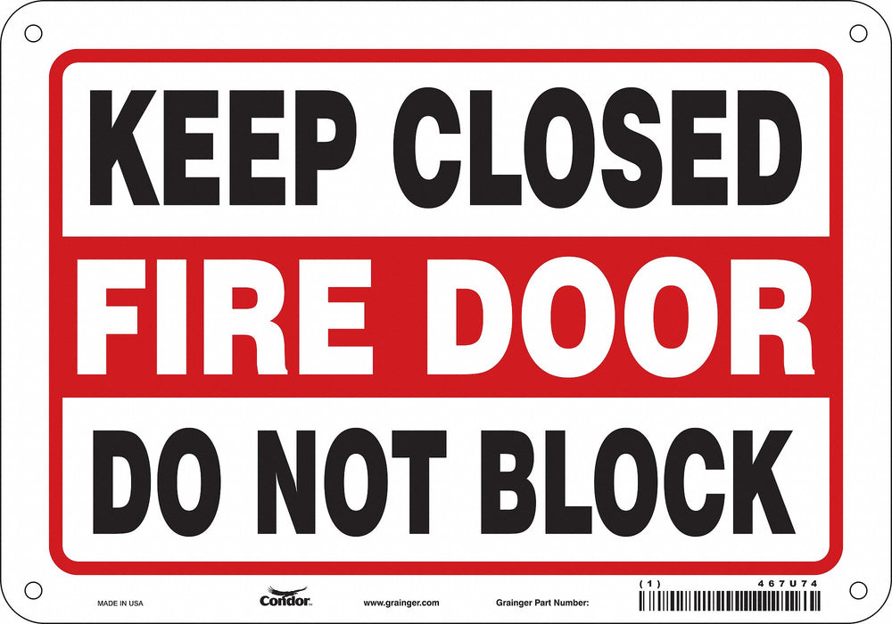 Safety Sign 7 in x 10 in Polyethylene
