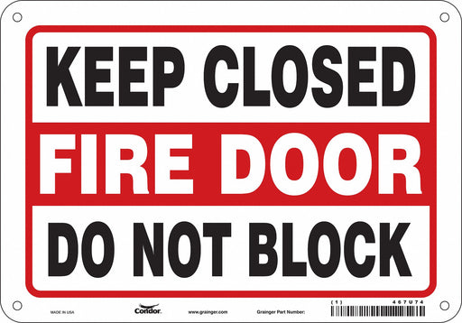 Safety Sign 7 in x 10 in Polyethylene
