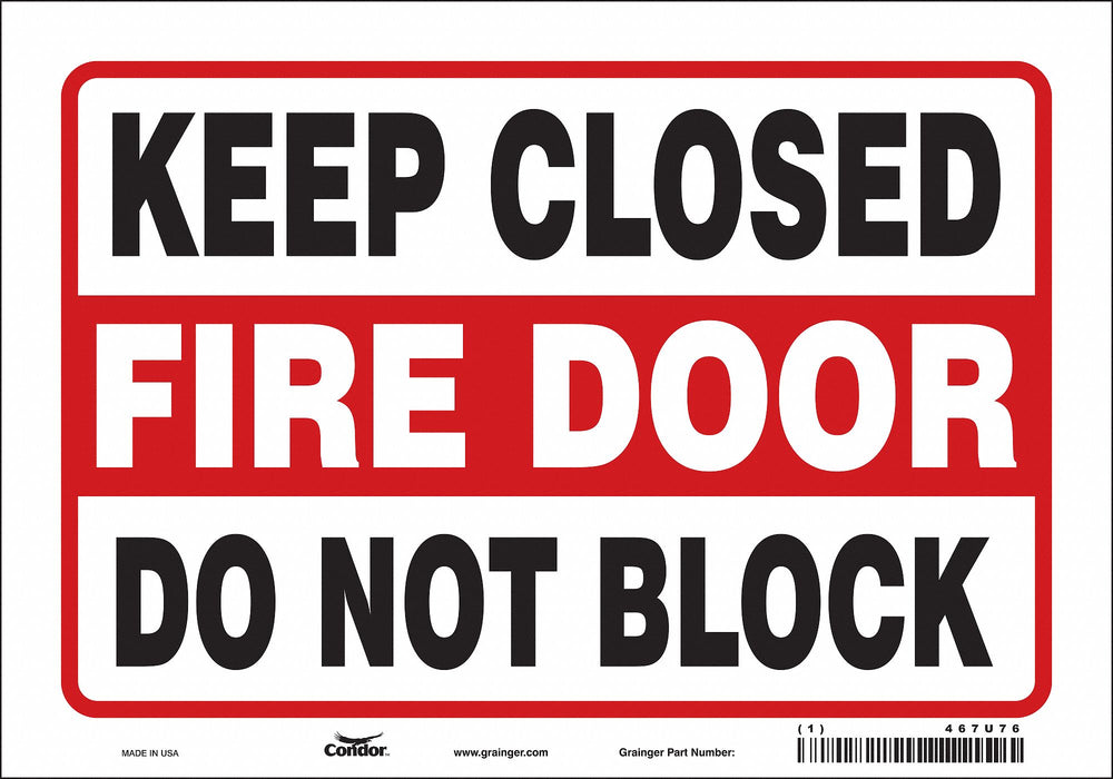 Safety Sign 7 in x 10 in Vinyl