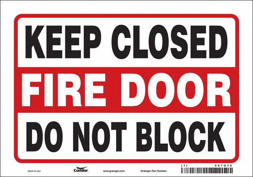 Safety Sign 7 in x 10 in Vinyl