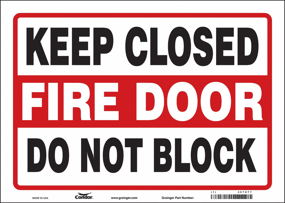 Safety Sign 10 in x 14 in Vinyl