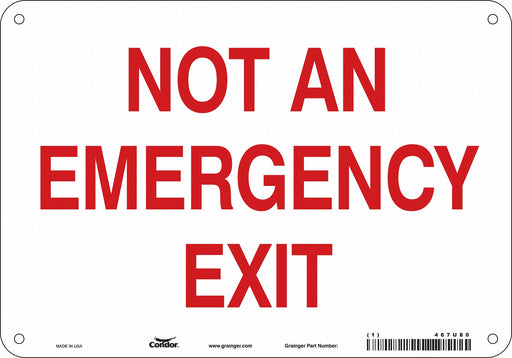 Safety Sign 7 in x 10 in Polyethylene