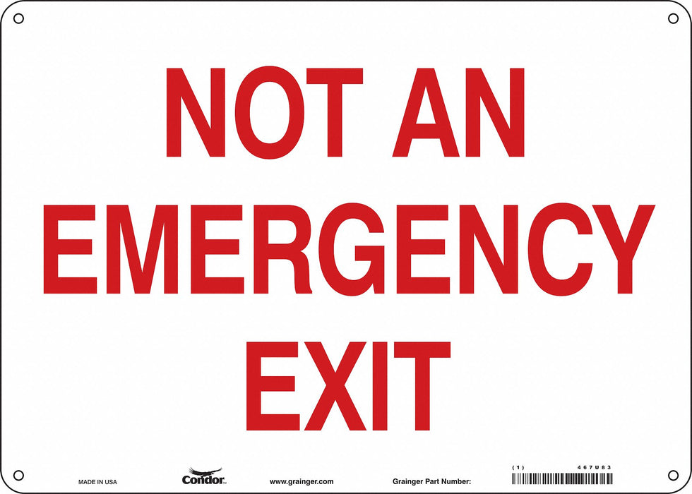 Safety Sign 10 in x 14 in Vinyl