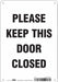 J9275 Safety Sign 10 in x 7 in Aluminum