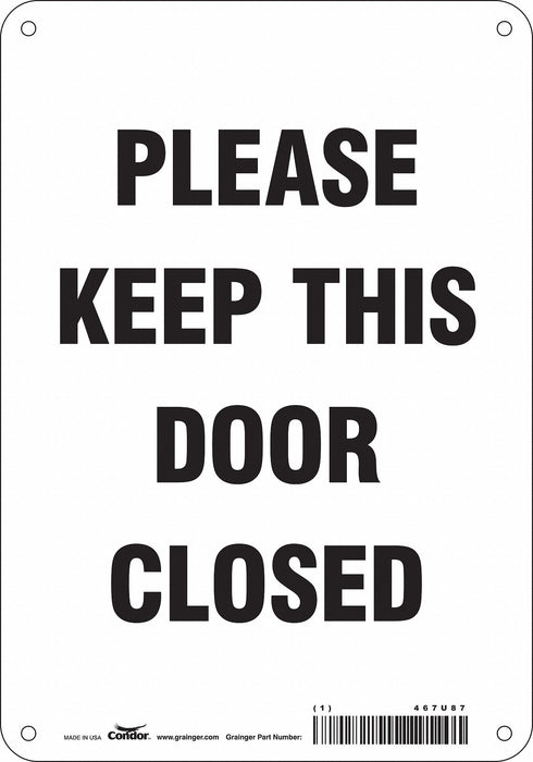J9275 Safety Sign 10 in x 7 in Polyethylene