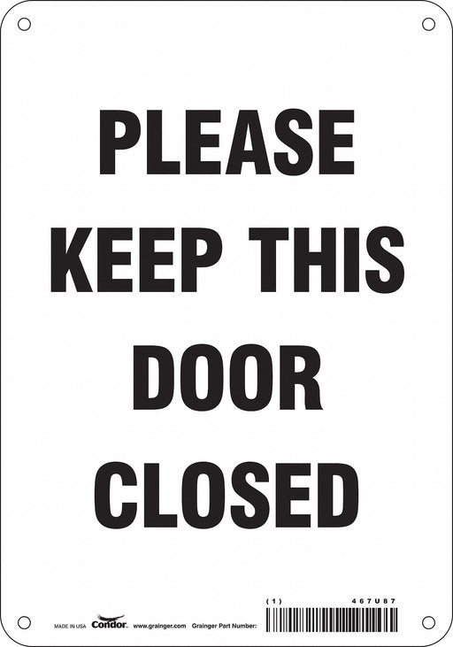 J9275 Safety Sign 10 in x 7 in Polyethylene