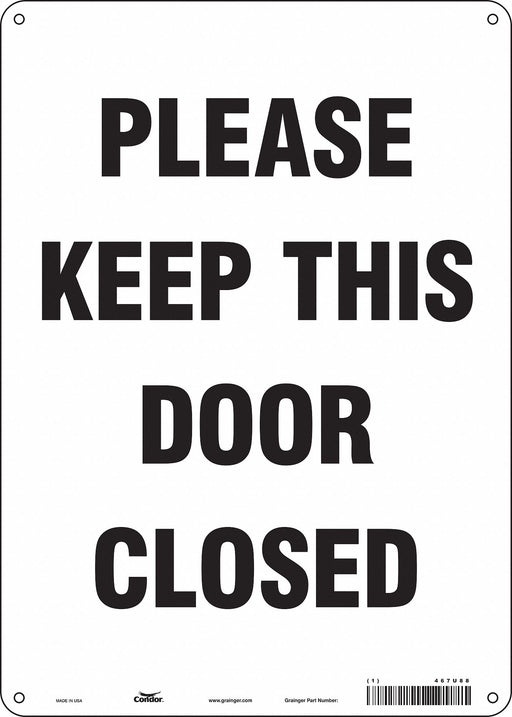 J9275 Safety Sign 14 in x 10 in Polyethylene