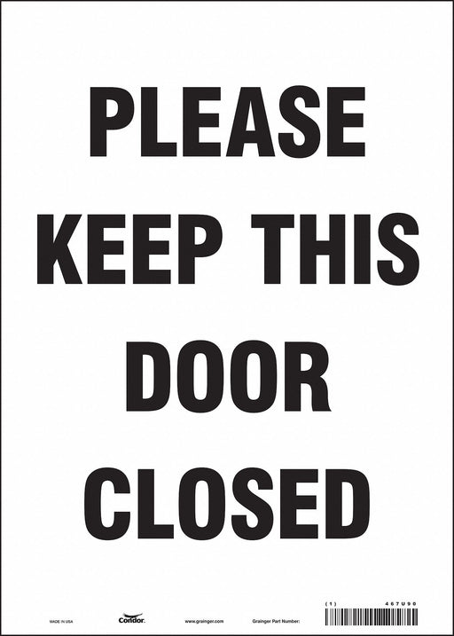 J9275 Safety Sign 14 in x 10 in Vinyl