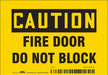 Safety Sign 3 1/2 in x 5 in Vinyl