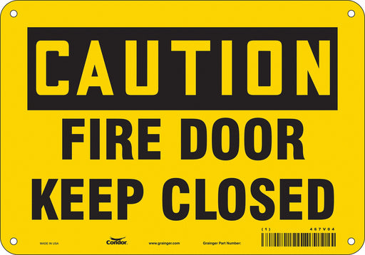 Safety Sign 7 in x 10 in Polyethylene