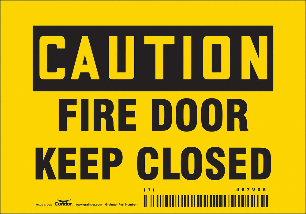 Safety Sign 3 1/2 in x 5 in Vinyl