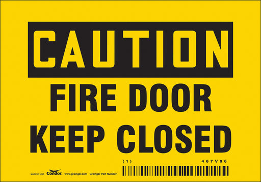 Safety Sign 3 1/2 in x 5 in Vinyl