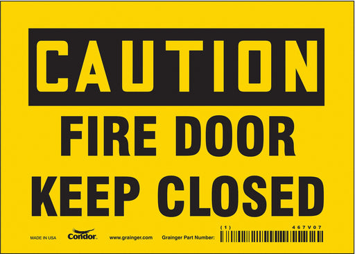 Safety Sign 5 in x 7 in Vinyl