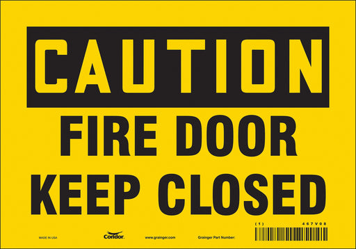 Safety Sign 7 in x 10 in Vinyl